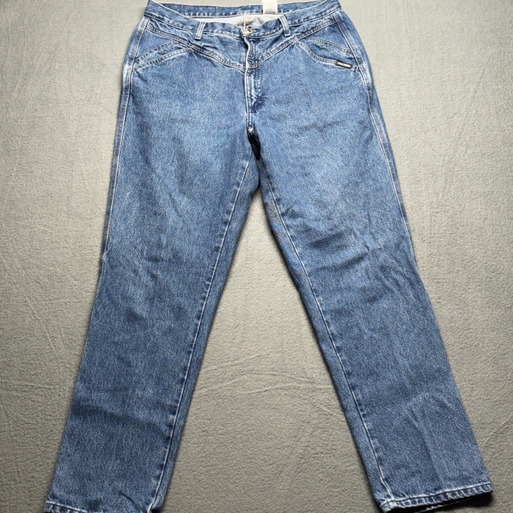 Rocky Mountain Clothing Co Vintage High Waisted Western Jeans Blue 16W Yoke - Picture 4 of 11